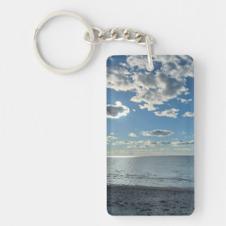 Clouds Cloudy Blue Sky Empty Beach