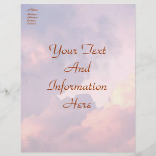 Clouds Letterhead Brevhuvud