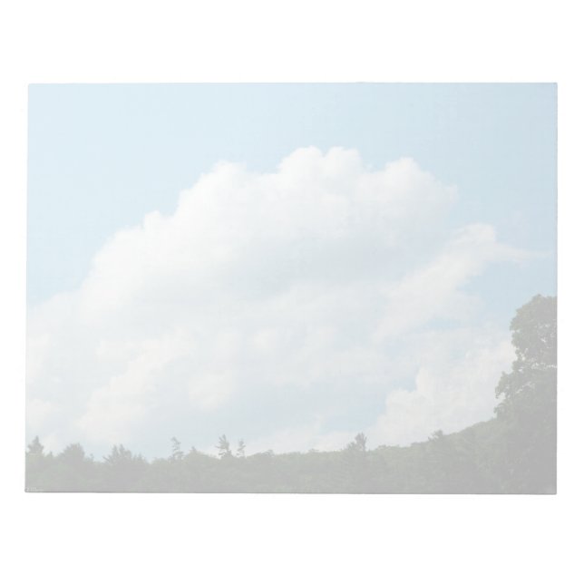 Clouds Meet Träd Anteckningsblock (Framsida)