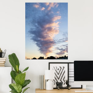 Clouds New jersey Sunset Poster