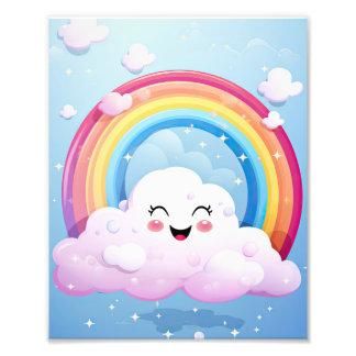 Clouds Rainbow Fototryck