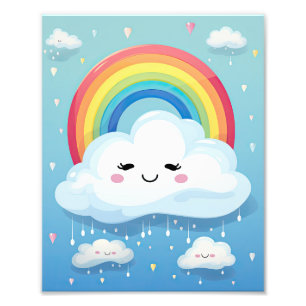 Clouds Rainbow Fototryck