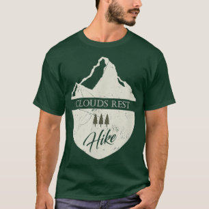 Clouds Rest California Hiking with Mountain T Shirt