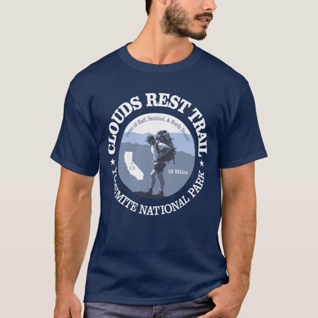 Clouds Rest Trail (BG) T-Shirt (Framsida)