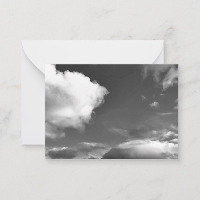 Clouds Sky Outdoor Photography Note Cards Anteckningskort (Framsida)