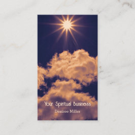 Clouds White Blå himmel Bevackra Sunset Andlig Visitkort