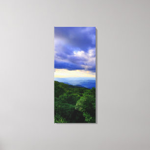 Cloudy Blue Ridge Mountain Canvastryck