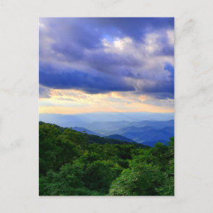 Cloudy Blue Ridge Mountain Vykort