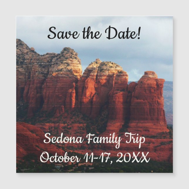 Cloudy Coffee Pot Sten i Sedona Arizona (Framsida)