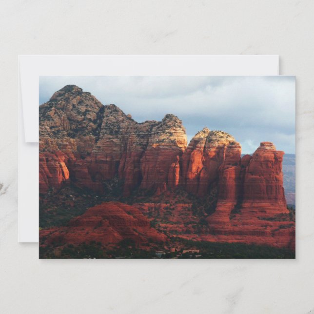 Cloudy Coffee Pot Sten i Sedona Arizona (Framsida)