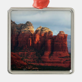 Cloudy Coffee Pot Sten i Sedona Arizona Julgransprydnad Metall