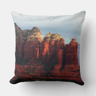 Cloudy Coffee Pot Sten i Sedona Arizona Kudde