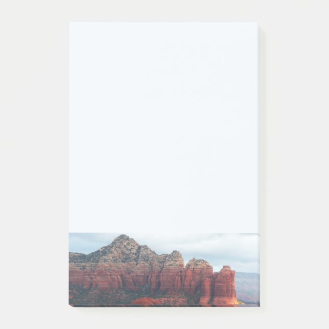 Cloudy Coffee Pot Sten i Sedona Arizona Post-it Block (Framsida)