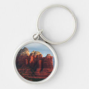 Cloudy Coffee Pot Sten i Sedona Arizona Rund Silverfärgad Nyckelring