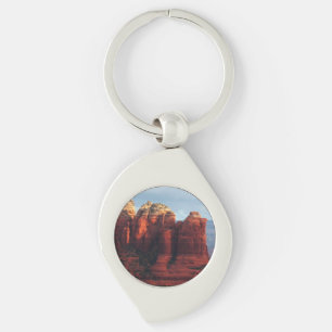 Cloudy Coffee Pot Sten i Sedona Arizona Swirl Silverfärgad Nyckelring