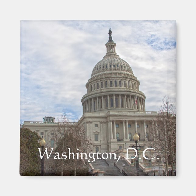 Cloudy Day i Huvudstad Magnet (Framsidan)