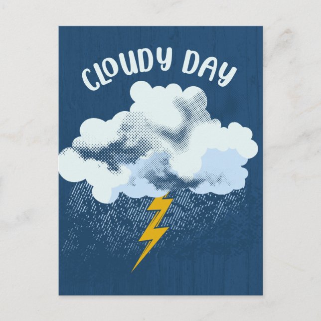 Cloudy Day Vykort (Framsida)