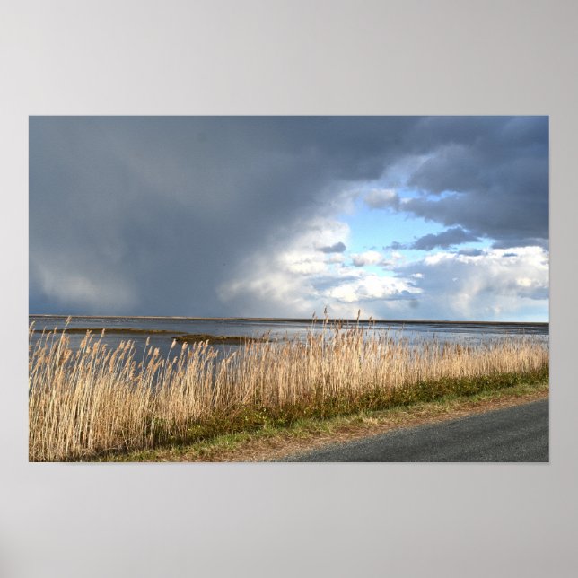 Cloudy Day Waterscape Poster (Framsidan)