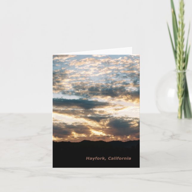 Cloudy Dusk.... Kort (Framsida)