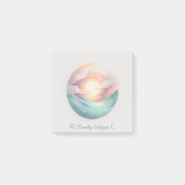 Cloudy Eclipse Logotyp Notes Post-it Block