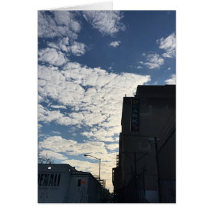 Cloudy Harlem Himlar New York City Photography NYC Hälsningskort