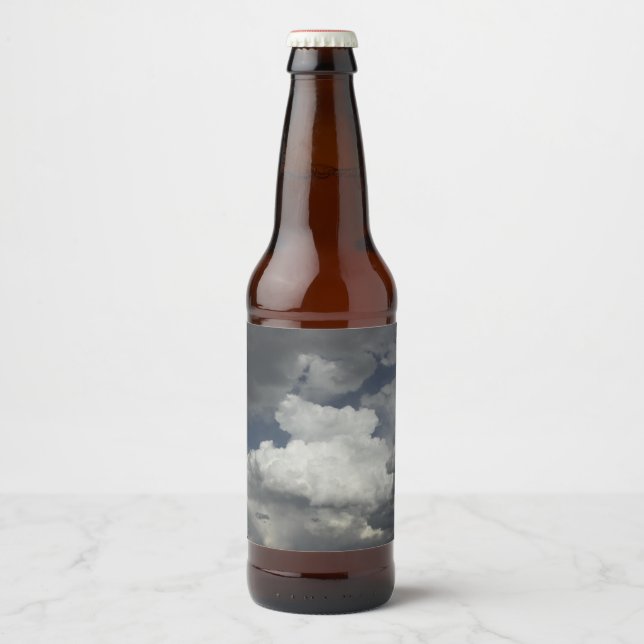 Cloudy Himlar Flaska-etikett Ölflaska Etikett (Framsida)