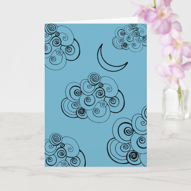 Cloudy Himlar Kort (Orkide)