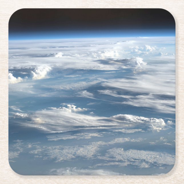 Cloudy Himlar over Sudan Underlägg Papper Kvadrat (Framsidan)