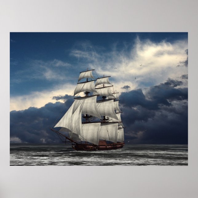 Cloudy Himlar Poster (Framsidan)