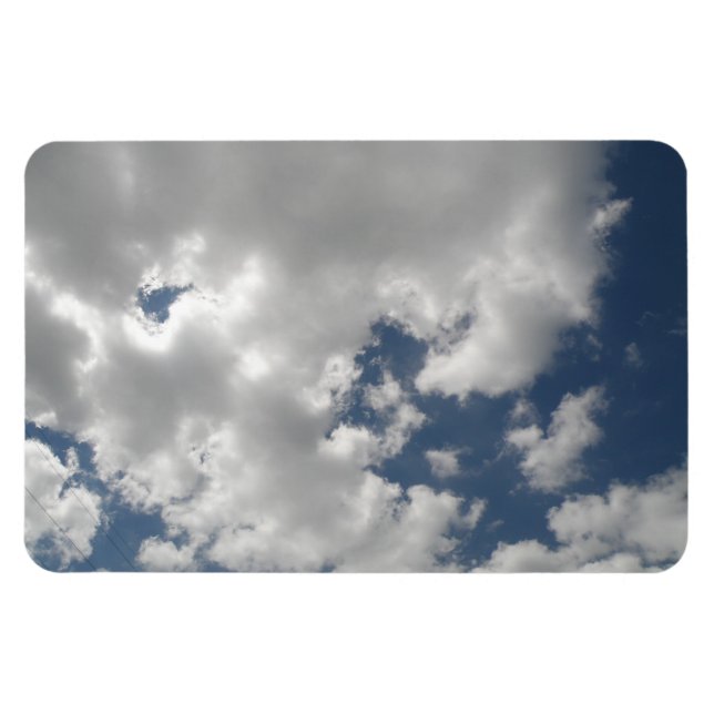Cloudy Himlar Premium Magnet (Horisontell)