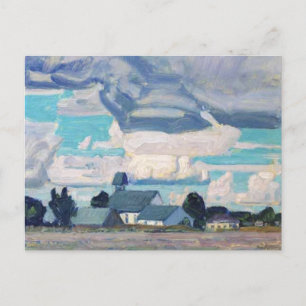 Cloudy Himlar, Thornhill Church, berömd-målning, Vykort