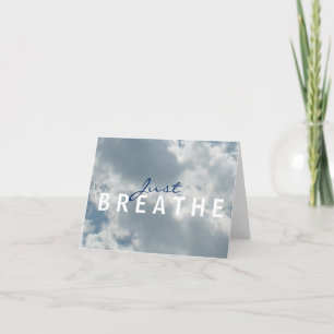 Cloudy Himmel Breathe Notecard Kort