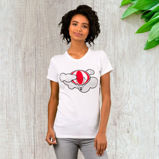 Cloudy Luftballong Womens T-Shirt (Skapare uppladdad)