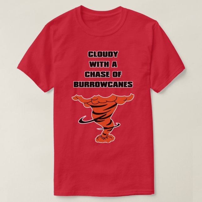 Cloudy med en burrowcanes t shirt (Design framsida)