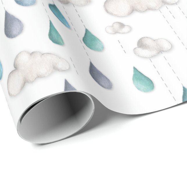 Cloudy med en chans till Sprinkles Presentpapper (Rullad Hörn)