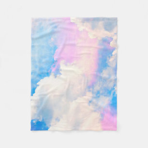 Cloudy Pastel Himlar 1 Fleecefilt