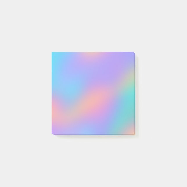 Cloudy Pastel Rainbow Post-it Block (Framsida)