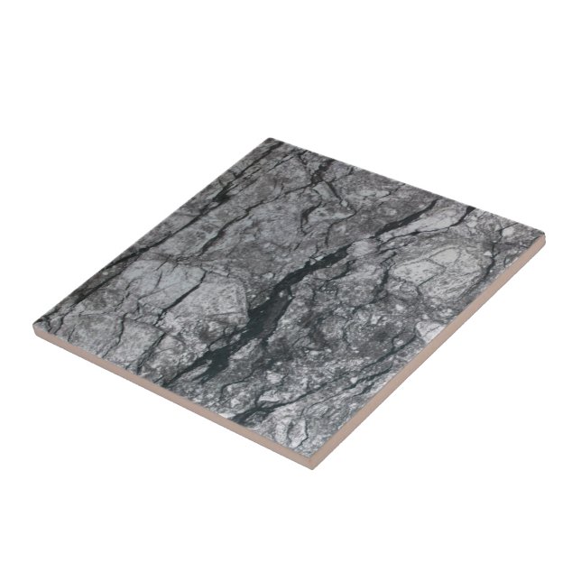 Cloudy Slate Black Streakble marble stone avsluta Kakelplatta (Sidan)