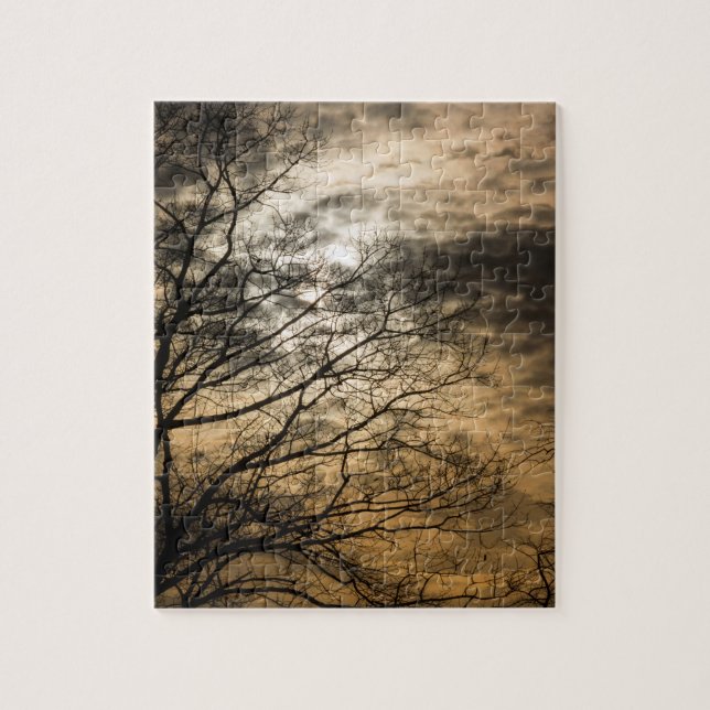 Cloudy Sol Scene Pussel (Vertikal)