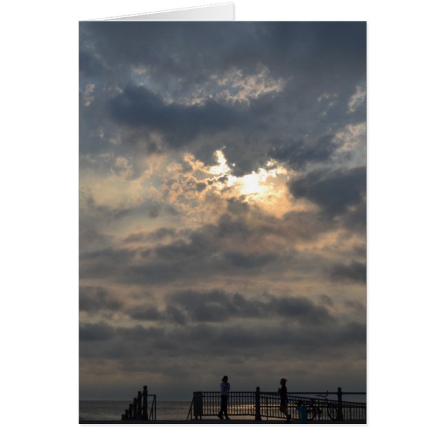 Cloudy Sunrise by Shirley Taylor Hälsningskort (Framsidan)