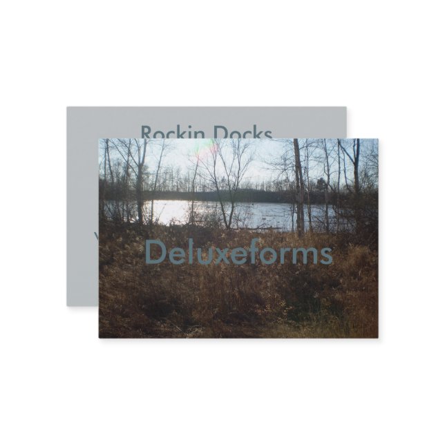 Cloudy Sunset Visitkort (Fram/Back In Situ)