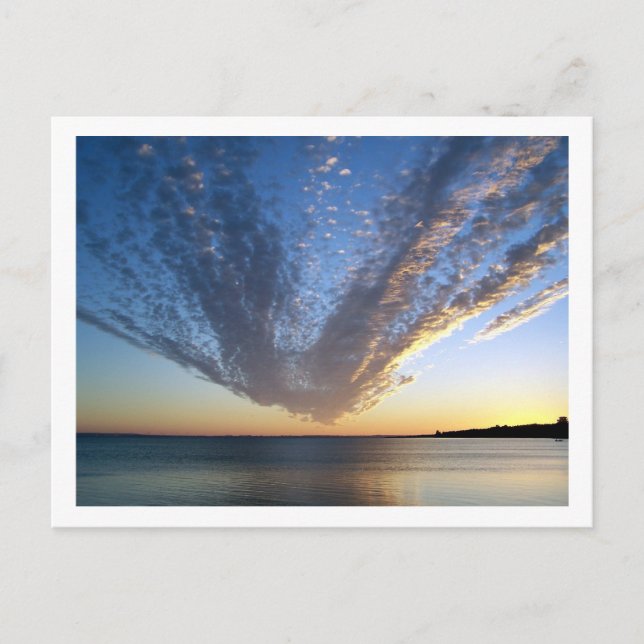 Cloudy Sunset-vykort Vykort (Framsida)