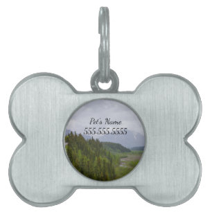Cloudy vid Denali Pet Tag ID-bricka Husdjur