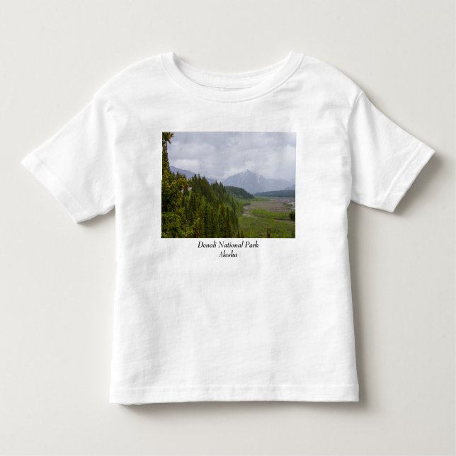 Cloudy vid Denali T Shirt (Framsida)