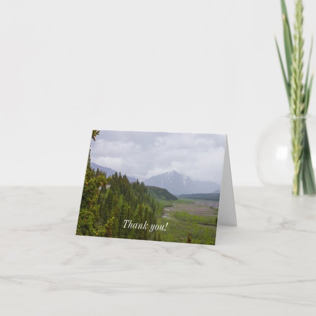 Cloudy vid Denali Tack Kort (Framsida)