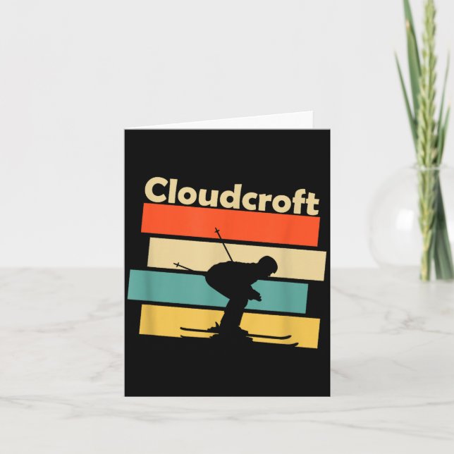 Clouroft New Mexico Retro Ski  Kort (Framsida)