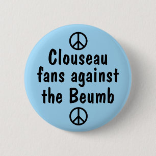 Clouseau fläktar mot Beumben klämmer fast emblem Knapp