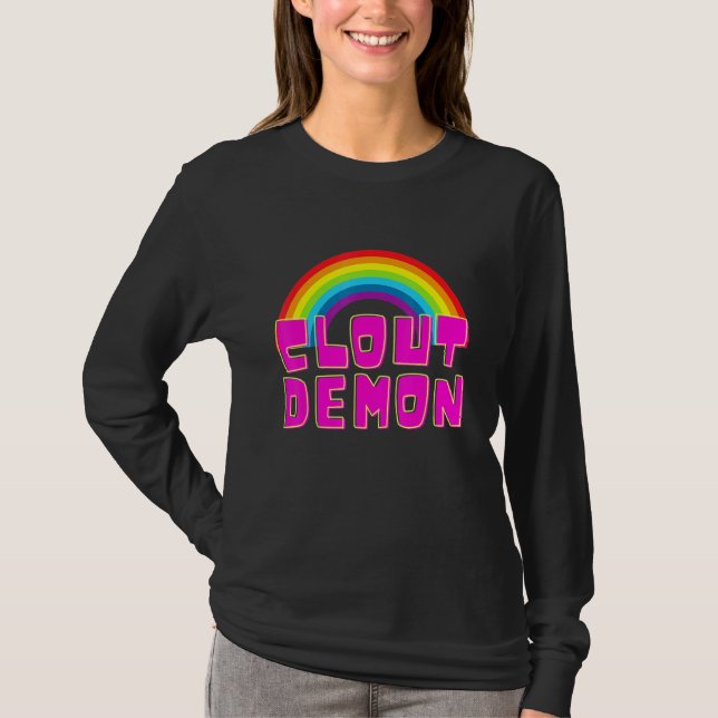 Clout Demon Popularitetschaserer T Shirt (Framsida)