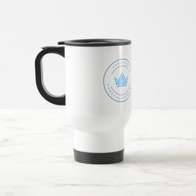 Cloutier Construction Travel Tumbler Resemugg (Vänster)