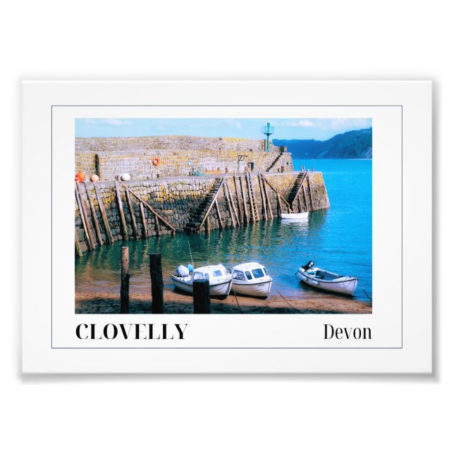 Clovelly Devon Fototryck (Framsidan)